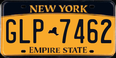 NY license plate GLP7462