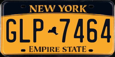 NY license plate GLP7464