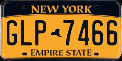 NY license plate GLP7466