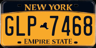 NY license plate GLP7468