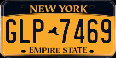NY license plate GLP7469
