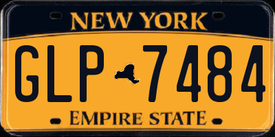 NY license plate GLP7484