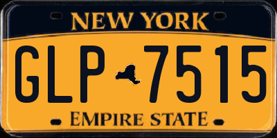 NY license plate GLP7515