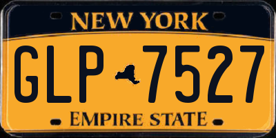 NY license plate GLP7527