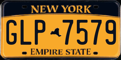 NY license plate GLP7579