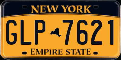 NY license plate GLP7621