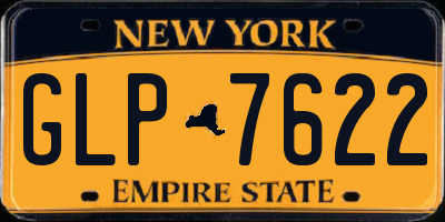 NY license plate GLP7622