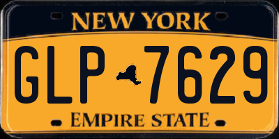 NY license plate GLP7629