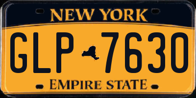 NY license plate GLP7630