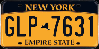 NY license plate GLP7631