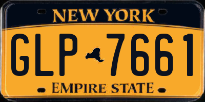 NY license plate GLP7661