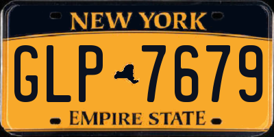 NY license plate GLP7679