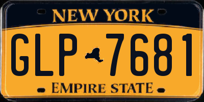 NY license plate GLP7681