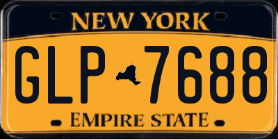 NY license plate GLP7688