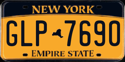 NY license plate GLP7690