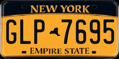 NY license plate GLP7695
