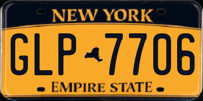 NY license plate GLP7706