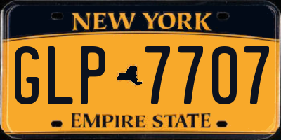 NY license plate GLP7707