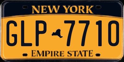 NY license plate GLP7710