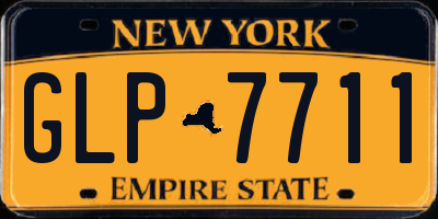 NY license plate GLP7711