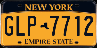 NY license plate GLP7712