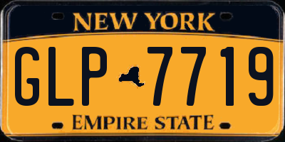 NY license plate GLP7719