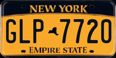 NY license plate GLP7720