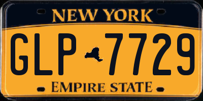 NY license plate GLP7729