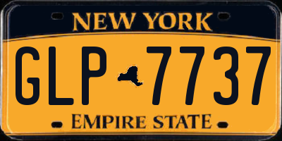 NY license plate GLP7737