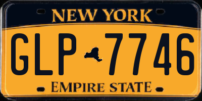 NY license plate GLP7746
