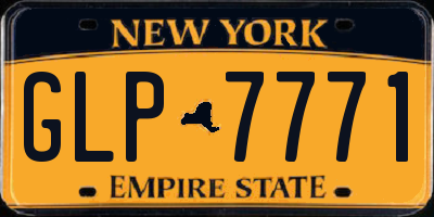 NY license plate GLP7771