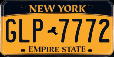NY license plate GLP7772