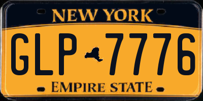 NY license plate GLP7776