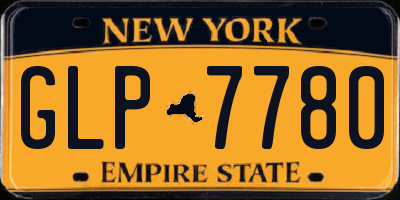 NY license plate GLP7780