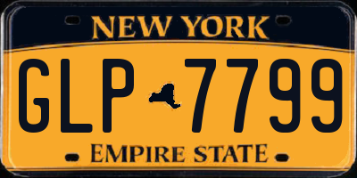NY license plate GLP7799
