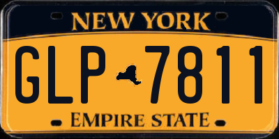 NY license plate GLP7811