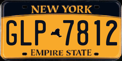 NY license plate GLP7812