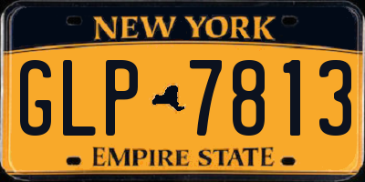 NY license plate GLP7813