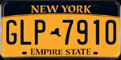 NY license plate GLP7910
