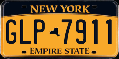 NY license plate GLP7911