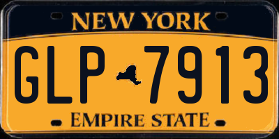 NY license plate GLP7913