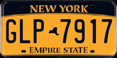NY license plate GLP7917