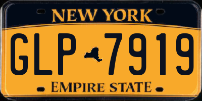 NY license plate GLP7919