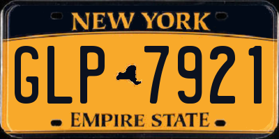 NY license plate GLP7921