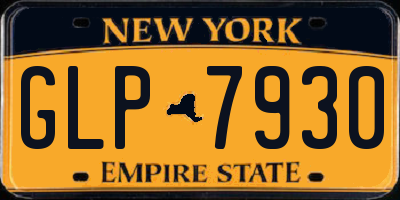 NY license plate GLP7930