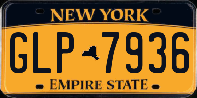 NY license plate GLP7936