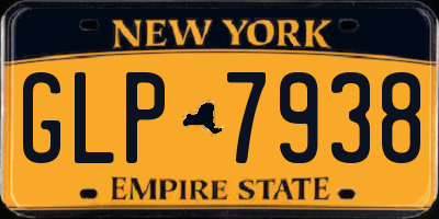NY license plate GLP7938