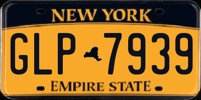 NY license plate GLP7939