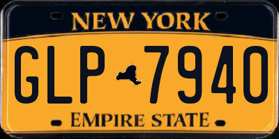 NY license plate GLP7940