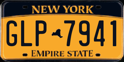 NY license plate GLP7941